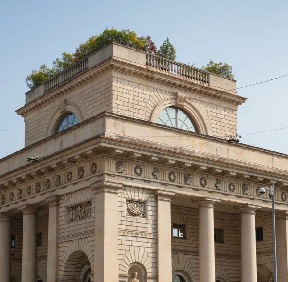 Photographie du lieu où se situe la direction des bibliothèques de Milan