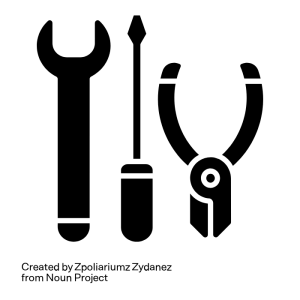 Picto d'outils by Zpoliariumz Zydanez from Noun Project (CC BY 3.0)