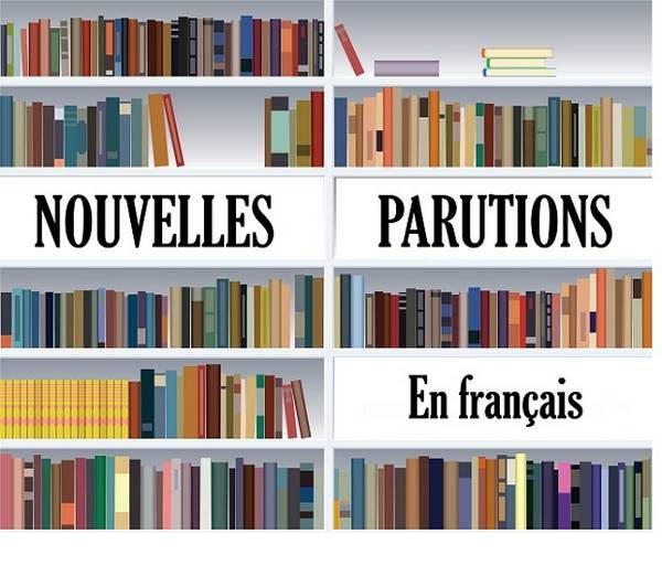 Bibliothèque de livres avec indiqué nouvelles parutions en français