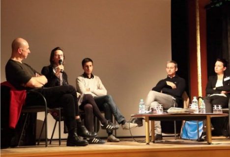 Pascal Desfarges, Marion Loire, Thibault Christophe, Nicolas Beudon, Claire Hannecart (photo : Arsène Ott pour l'ACIM)