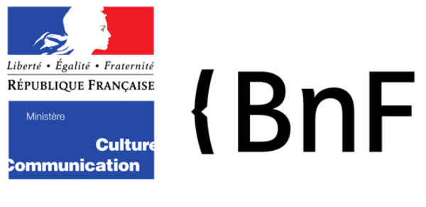 Logos du ministère de la Culture et de la Bibliothèque nationale de France