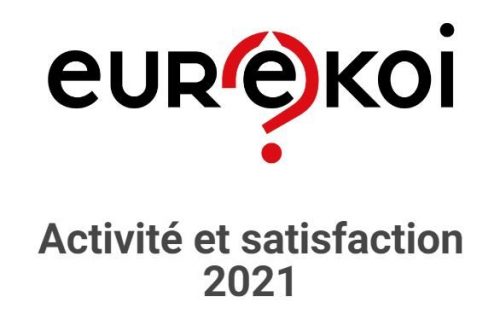 Service Eurêkoi : Couverture du rapport d'activité et de satisfaction 2021