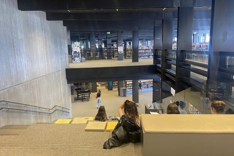 Espace gradiné dans la bibliothèque De Krook